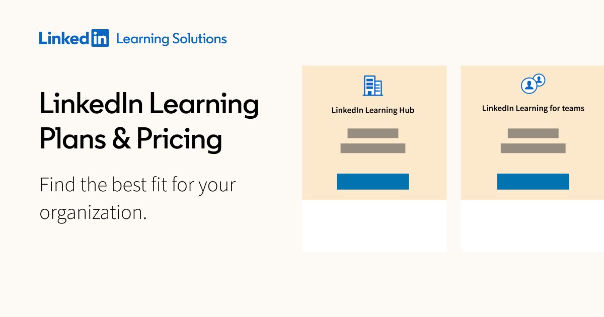 LinkedIn Learning - Compare Pricing & Plans | LinkedIn Learning Solutions
